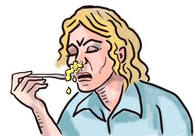 Eating through nose - 2