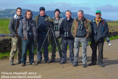 Azores (Terceira Is.) - YCNH twitch (Left to right: Vincent, Myself, Gordon, Phil, Ernie, Bosse and Ingvaar)