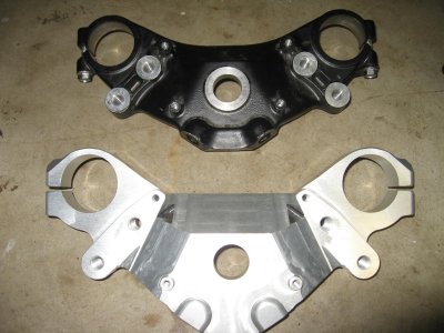 Upper clamps side by side