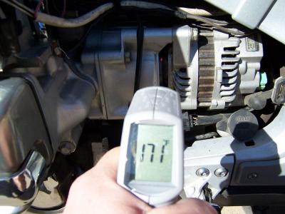 Front alternator bearing temp