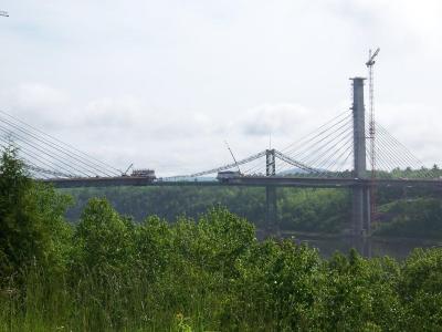 Bridge in progress somewhere in West Virginia