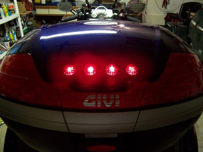 Only tail lights on