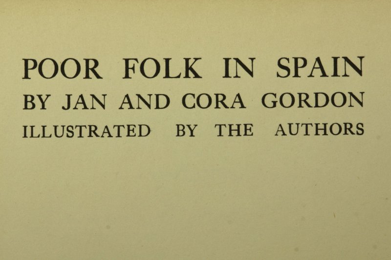 Poor Folk in Spain, the account of a 1920 journey, was first published in 1922.