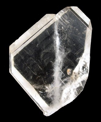 5 cm Japan-law twin of quartz from Brumado, Bahia, Brazil.