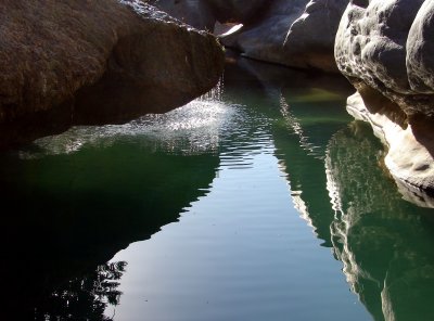 The beautiful pool in Wadi Dam