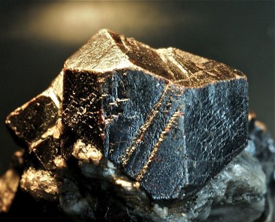 Rutile crystals to 18 mm on 3 cm matrix. Graves Mountain, Georgia, USA. 19th Century specimen.