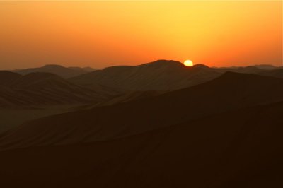 Empty Quarter dune sunset