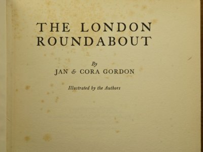 Published in 1933 this describes the return of the Gordons to London from Paris.