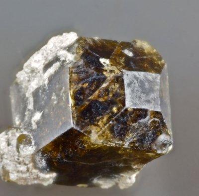Vesuvianite (Wiluite), 1 cm, Yakutia Russia.
