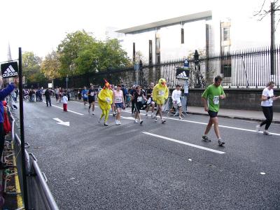 Some runners, some walkers, some Chickens