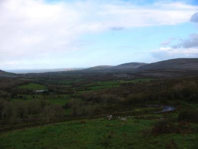 Fields and mountains