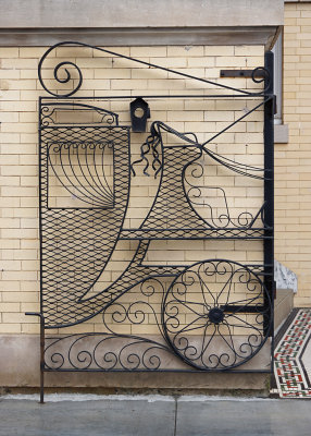 WROUGHT IRON GATE  -  ISO 100