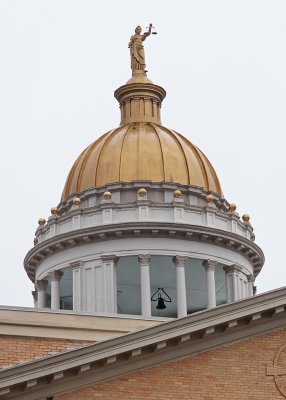 GILDED COURT HOUSE DOME, HENDERSON COUNTY, NORTH CAROLINA  -  ISO 100
