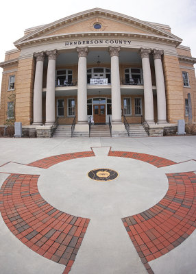 OLD HENDERSON COUNTY COURT HOUSE  -  SONY 16mm f/2.8 LENS WITH MATCHING SONY FISHEYE CONVERTER