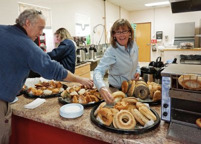 BREAKFAST GOODIES AT CHURCH  -  ISO 1600  -  SONY 16mm f/2.8 E-MOUNT LENS