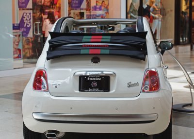 FIAT 500C LOUNGE CABRIO  -  IN THE SOUTH PART SHOPPING CENTER, CHARLOTTE, NORTH CAROLINA