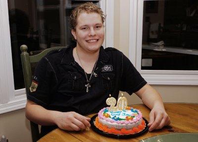 JOEYS BIRTHDAY CAKE  -  TAKEN WITH A SONY/ZEISS 24mm f/1.8 E-MOUNT LENS