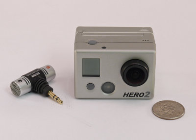 GO-PRO HERO2 SHOWN OUTSIDE THE PROTECTIVE HOUSING - FRONT VIEW 