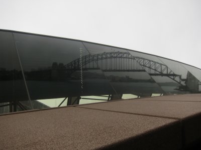 reflection of the bridge