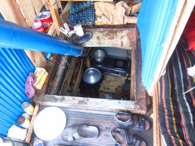 the whale boat's kitchen
