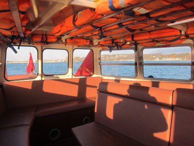 inside boat