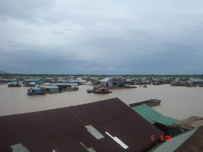 view of floating village