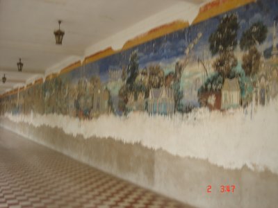 paintings on the wall