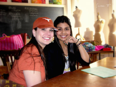 Shani & Bianca Textile Class at UT