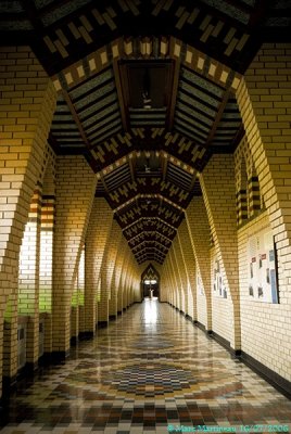 God's tunnel... St-Benot Abbaye