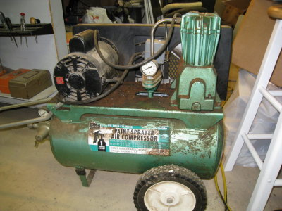 Air Compressor, Sears twin cylinder     $50.