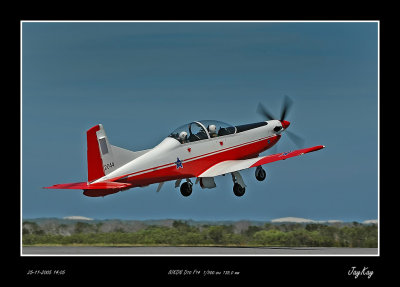 PC-7 taking off