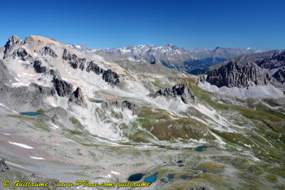 Mont Thabor, fond de la valle troite, Dent Parache, Aussois, glaciers de la Vanoise, Maurienne