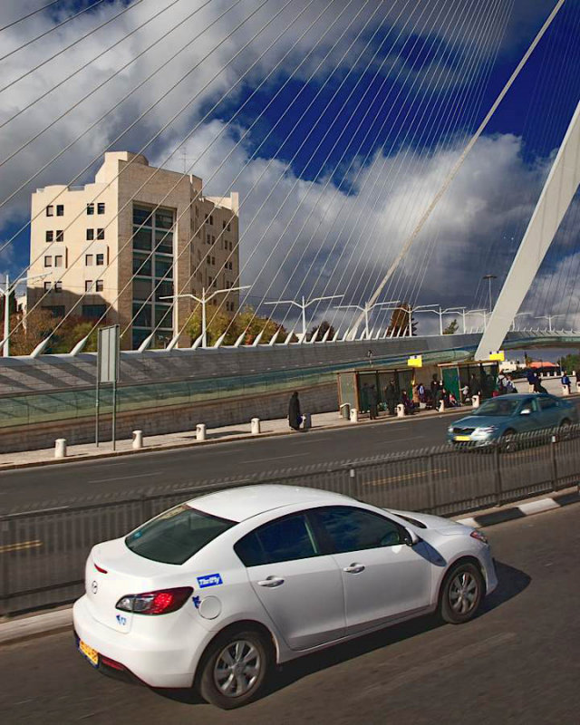 9431 - Thrifty Rental Crossing That Bridge in Jerusalem