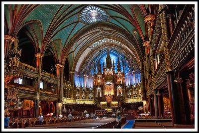 l'intrieur de la cathdrale Notre-Dame de Montral