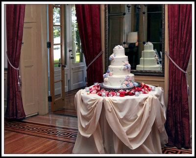 The Cake Awaits at the Mansion