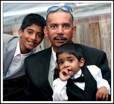 Father and Two Sons at the Wedding