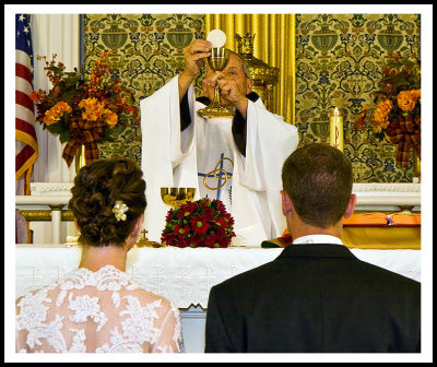 Receiving Communion at the Wedding Mass
