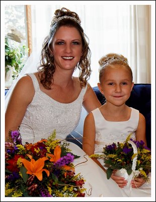 Bride and Flowergirl