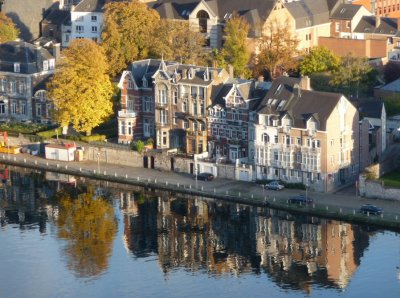 Vue à partir de la citadelle de Namur en cet automne délicieux.