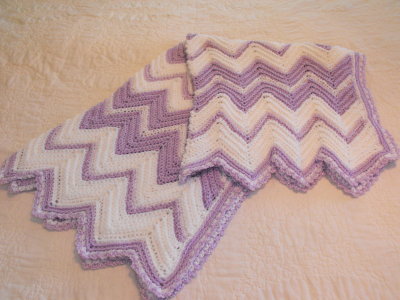 Purple Baby Blanket 40 x 50 $60.00