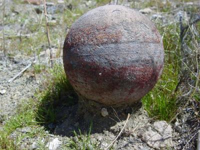 Here's what I though was a round rock .fearless says there no such thing as a round rock .It turn out to be a Bocchi Ball !!!!