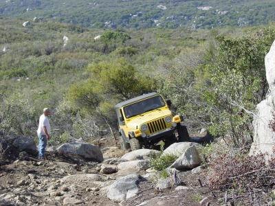 Fun hill with big rocks !!! Busstop watching .