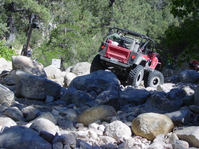 This picture show's how big the boulder are !!!!