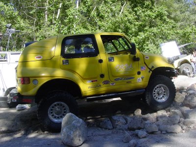 He didn't do good ,as he couldn't get his front diff to lock up !!!!