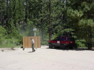  Tom checking out camping area !!!