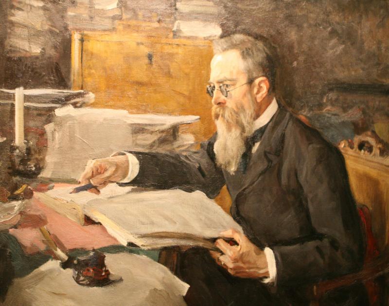 Portait of composer Nikolai Andreevich Rimsky-Korsakov