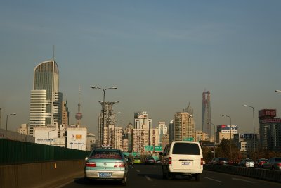 View from taxi
