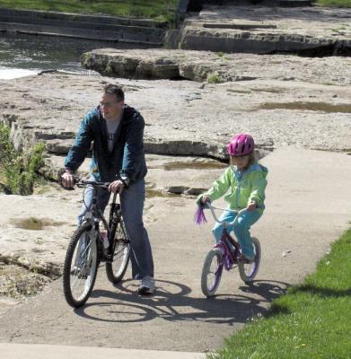 Dad and Daughter, Falls Park, Pendleton, IN