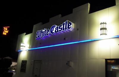 White Castle at Night