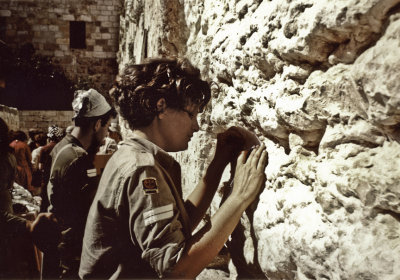 1967--at Wailing Wall, Jerusalem